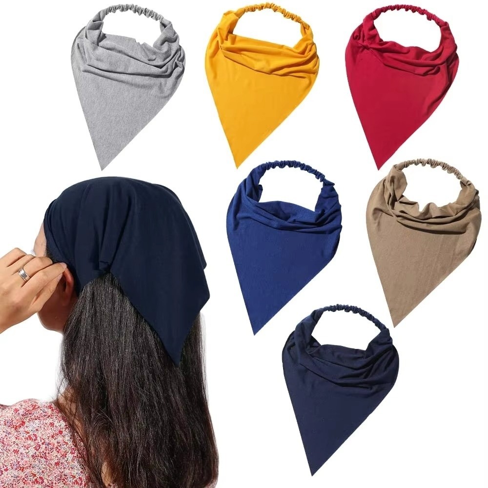 Headband Summer Knit - Nowa, jednokolorowa chusta na głowę w