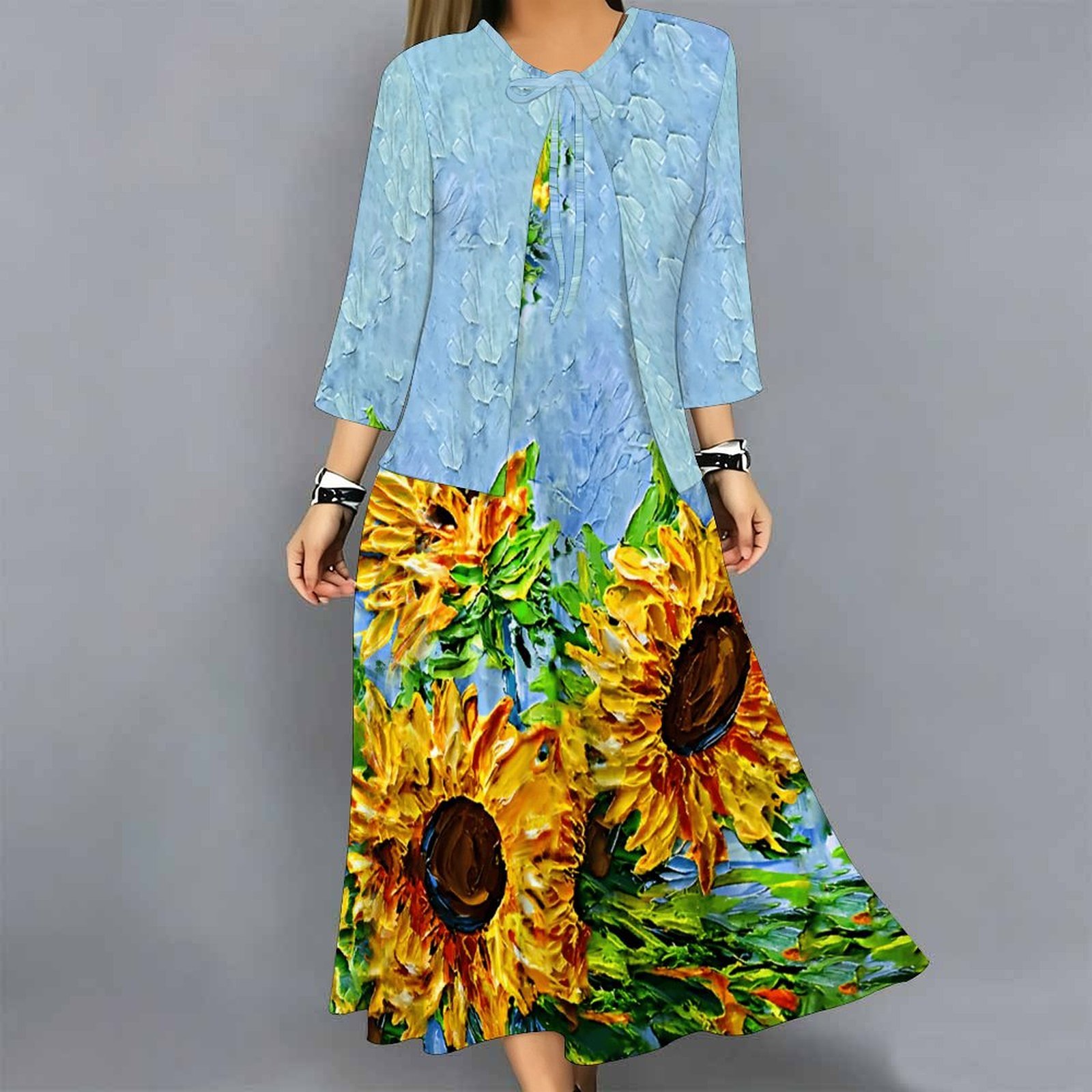 Damski dwuczęściowy zestaw suk – Midi Skirt Floral recenzja i cena