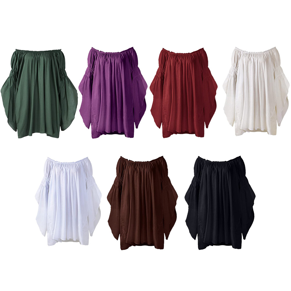Bluzka w stylu vintage, średni – Blouse Off Shoulder recenzja i cena