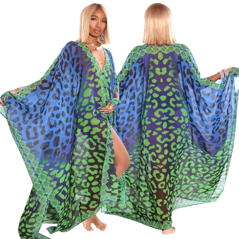 Elegancka długa tunika z nadru – Cover Up Kaftan recenzja i cena