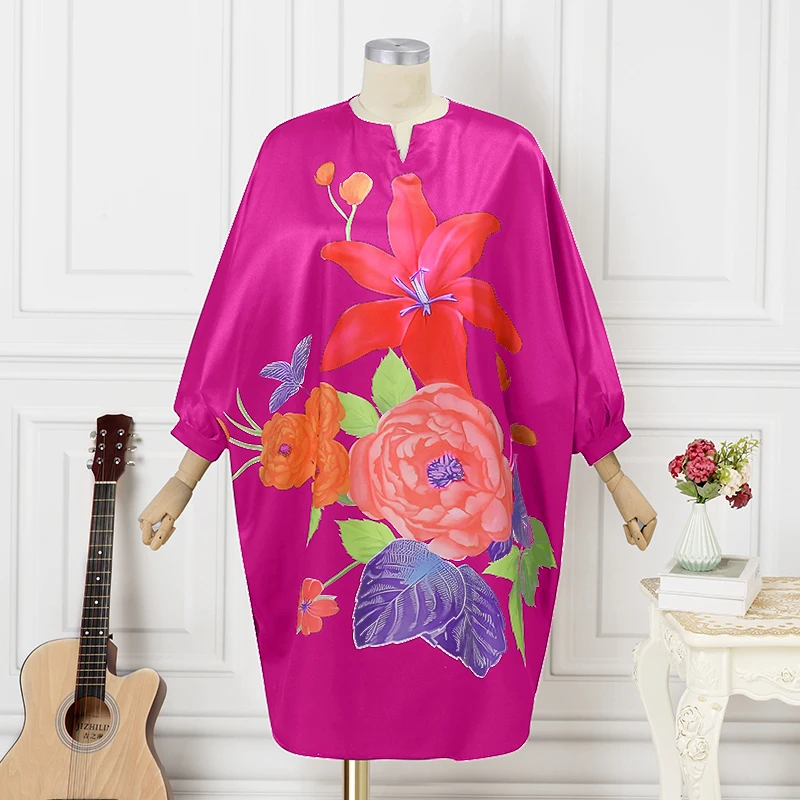 Plus rozmiar 5XL VONDA damska  – Midi Skirt Floral recenzja i cena